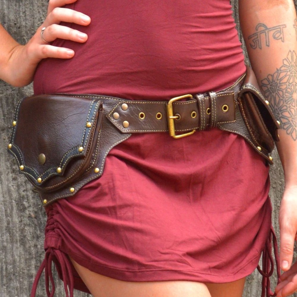 ✨HOST PICK✨ FABULOUS HAND CRAFT LEATHER UTILITY FESTIVAL TRAVEL BELT!!